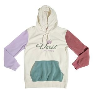 Vail Colorado Hoodie Women's Small Multicolor Kangaroo Pocket Souvenirs Northern